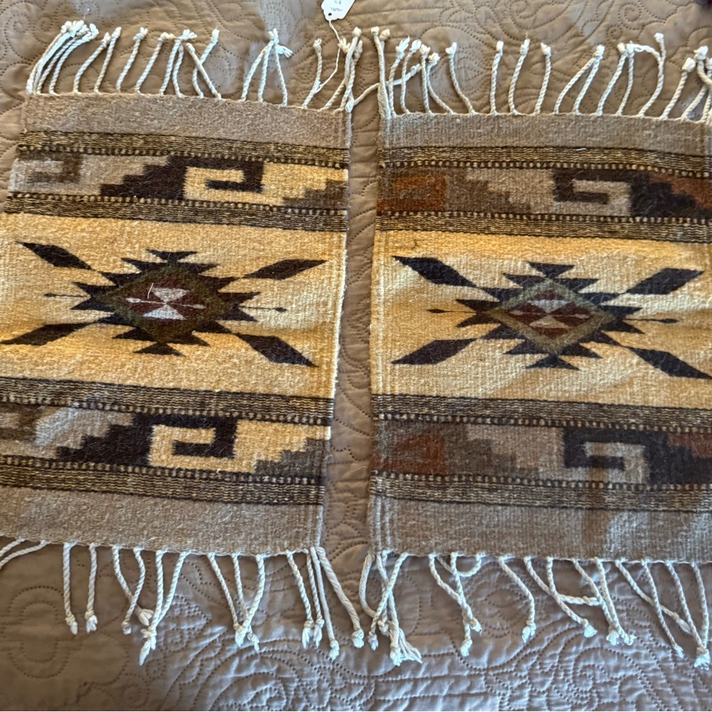 Southwestern Style Woven Tapestry Placemat Set